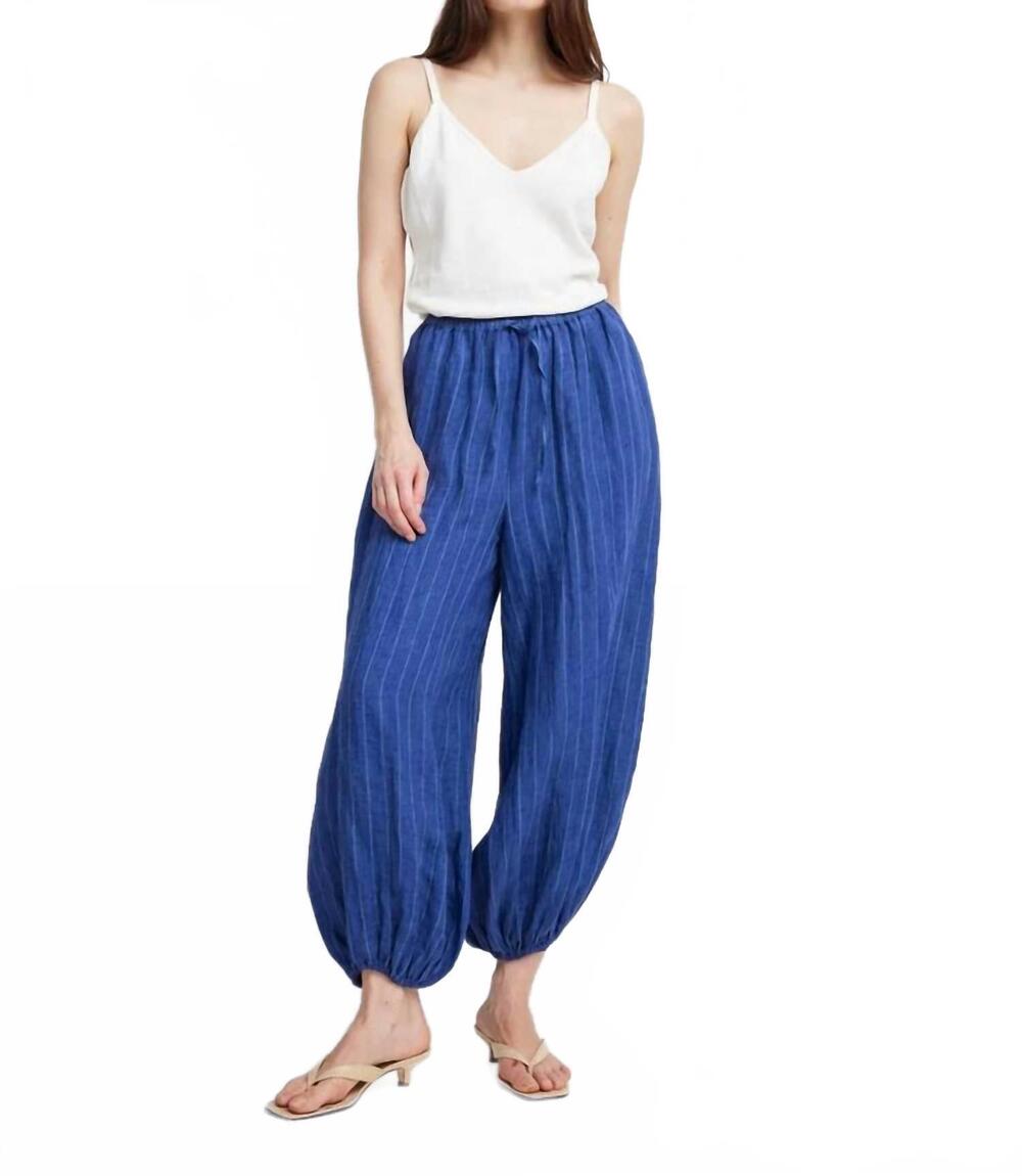 NEW SELF CONTRAST billy balloon pants in blue
